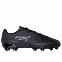 Skechers Razor Juniors Firm Ground Football Boots Черно/сребро Детски футболни бутонки