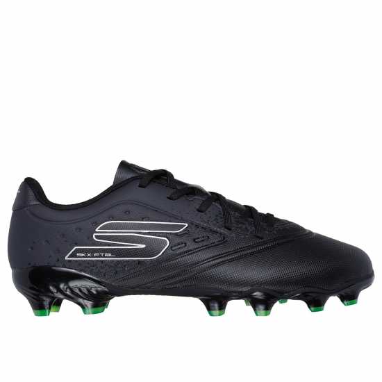 Детски футболни бутонки Skechers Razor Juniors Firm Ground Football Boots Черно/сребро Skechers Razor Juniors Firm Ground Football Boots Черно/сребро Детски футболни бутонки