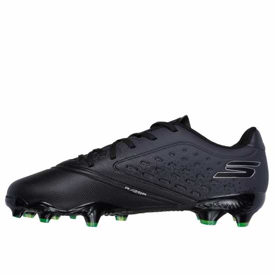 Детски футболни бутонки Skechers Razor Juniors Firm Ground Football Boots Черно/сребро Skechers Razor Juniors Firm Ground Football Boots Черно/сребро Детски футболни бутонки