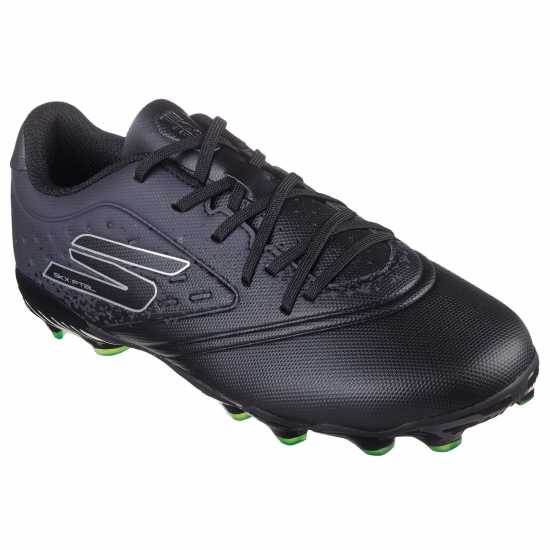 Детски футболни бутонки Skechers Razor Juniors Firm Ground Football Boots Черно/сребро Skechers Razor Juniors Firm Ground Football Boots Черно/сребро Детски футболни бутонки