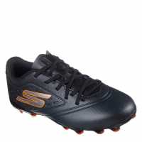 Skechers Razor Juniors Firm Ground Football Boots Black/Orange Детски футболни бутонки