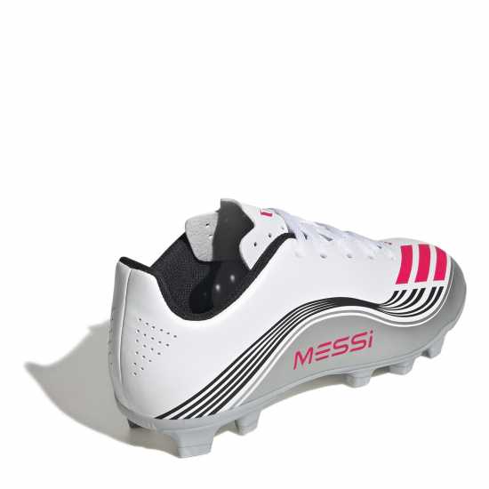 Adidas F50 Club Juniors Firm Ground Football Boots Бяло/Червено Детски футболни бутонки