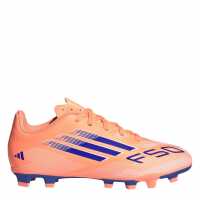Adidas F50 Club Juniors Firm Ground Football Boots Orange/Blue 