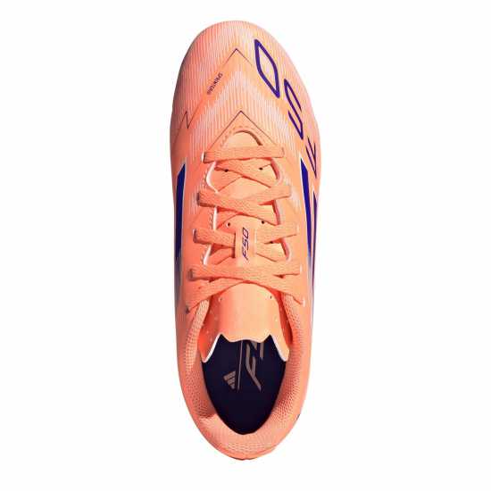 Adidas F50 Club Juniors Firm Ground Football Boots Orange/Blue 