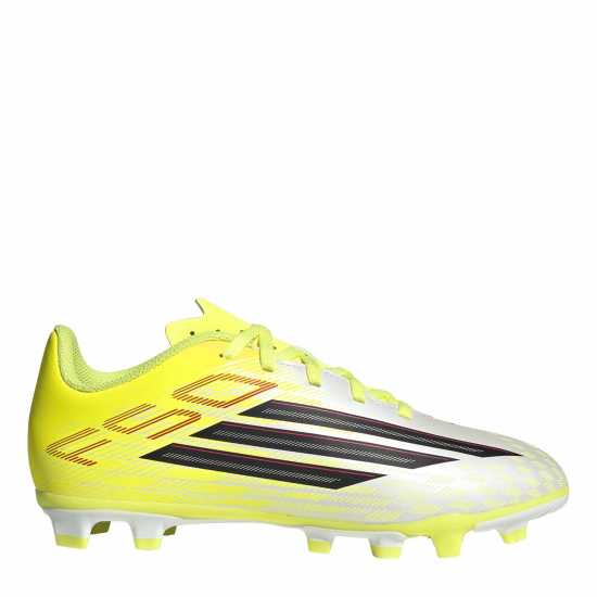 Adidas F50 Club Juniors Firm Ground Football Boots Solar Yellow Adidas F50 Club Juniors Firm Ground Football Boots Solar Yellow