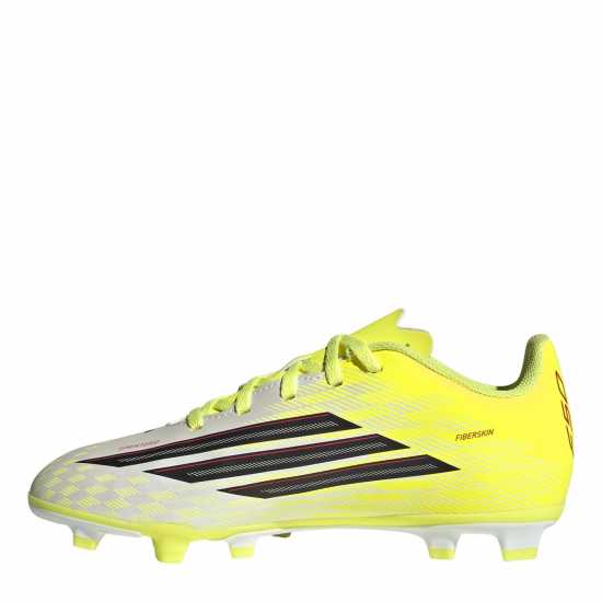 Adidas F50 Club Juniors Firm Ground Football Boots Solar Yellow Adidas F50 Club Juniors Firm Ground Football Boots Solar Yellow