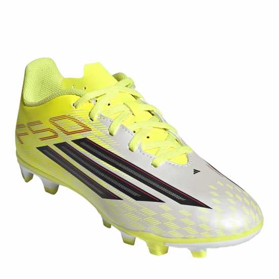 Adidas F50 Club Juniors Firm Ground Football Boots Solar Yellow Adidas F50 Club Juniors Firm Ground Football Boots Solar Yellow