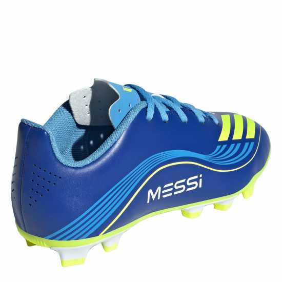 Adidas F50 Club Juniors Firm Ground Football Boots Blue/Yellow 