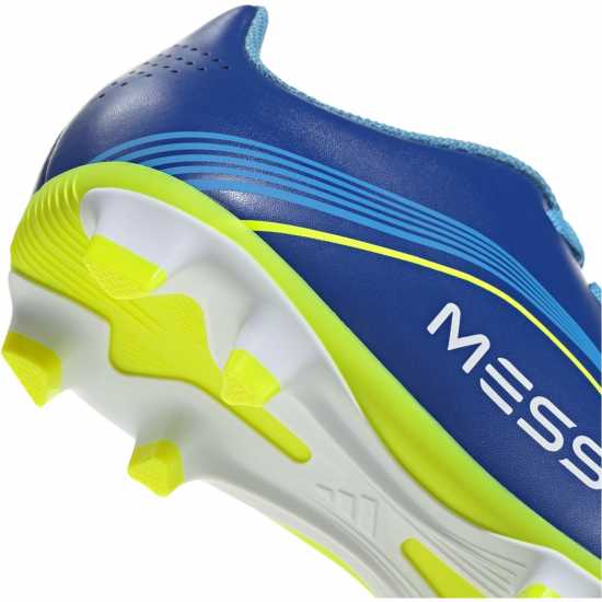 Adidas F50 Club Juniors Firm Ground Football Boots Blue/Yellow 