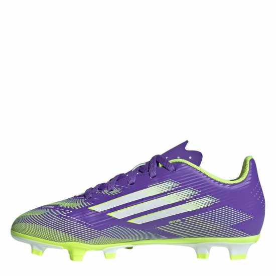 Детски футболни бутонки Adidas F50 Club Juniors Firm Ground Football Boots Purple/White Adidas F50 Club Juniors Firm Ground Football Boots Purple/White Детски футболни бутонки