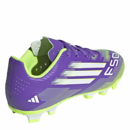 Детски футболни бутонки Adidas F50 Club Juniors Firm Ground Football Boots Purple/White Adidas F50 Club Juniors Firm Ground Football Boots Purple/White Детски футболни бутонки