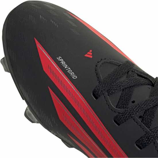 Adidas F50 Club Juniors Firm Ground Football Boots Black/Red Adidas F50 Club Juniors Firm Ground Football Boots Black/Red