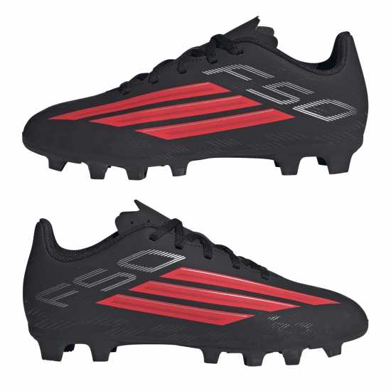 Adidas F50 Club Juniors Firm Ground Football Boots Black/Red Adidas F50 Club Juniors Firm Ground Football Boots Black/Red