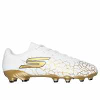 Skechers Skx_ 1 Junior Firm Ground Football Boots Бяло/Злато 