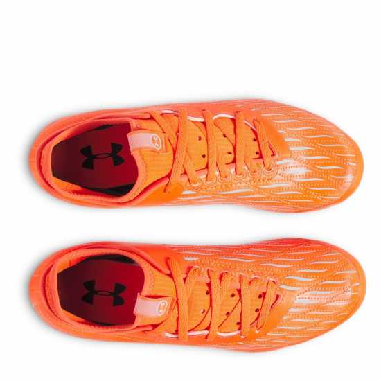 Under Armour Magnetico Elite 4 Juniors Firm Ground Football Boots Арес Червен Детски футболни бутонки