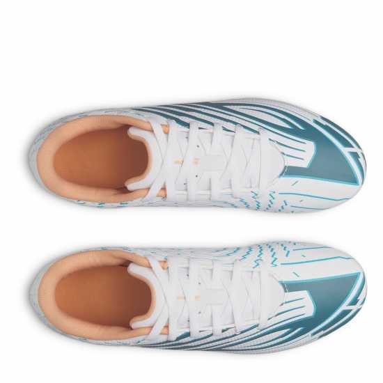 Under Armour Kids' Firm Ground Football Boots White/Blue 
