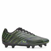 Under Armour Kids' Firm Ground Football Boots Black/Grey 
