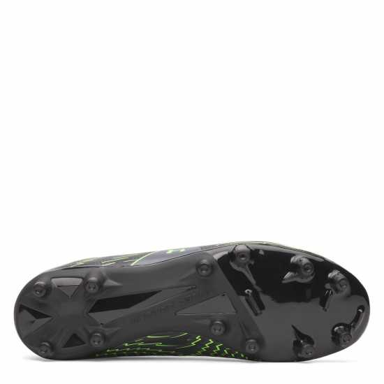 Under Armour Kids' Firm Ground Football Boots Black/Grey 