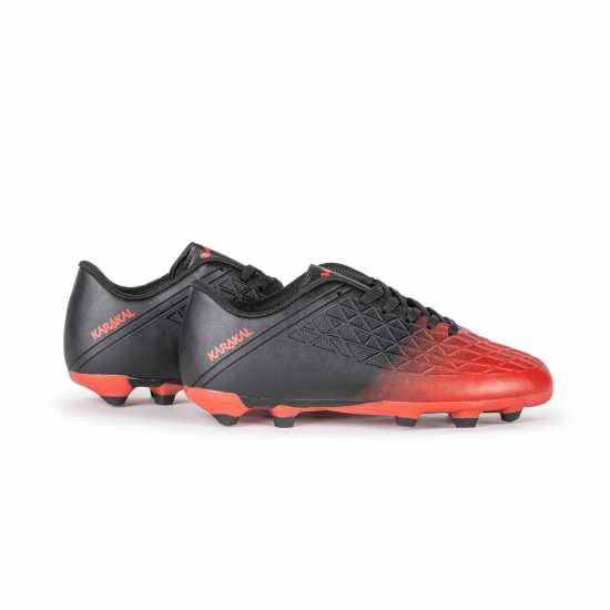 Karakal Детски Футболни Бутонки Gaelic 3 Firm Ground Football Boots Junior Черно/Червено Детски футболни бутонки