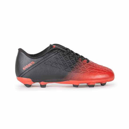 Karakal Детски Футболни Бутонки Gaelic 3 Firm Ground Football Boots Junior Черно/Червено Детски футболни бутонки
