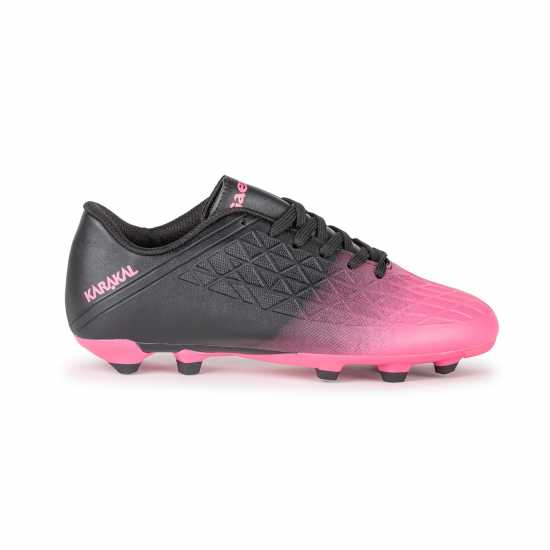 Детски футболни бутонки Karakal Детски Футболни Бутонки Gaelic 3 Firm Ground Football Boots Junior Черно/Розово Karakal Детски Футболни Бутонки Gaelic 3 Firm Ground Football Boots Junior Черно/Розово Детски футболни бутонки