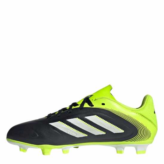 Adidas Copa Pure 3 Club Junior Firm Ground Football Boots Black/Lemon Детски футболни бутонки