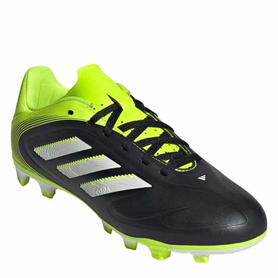 Adidas Copa Pure 3 Club Junior Firm Ground Football Boots Black/Lemon Детски футболни бутонки