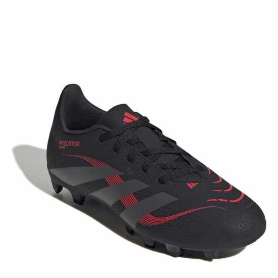 Adidas Predator 4 Juniors Firm Ground Football Boots Черно/Сиво Детски футболни бутонки