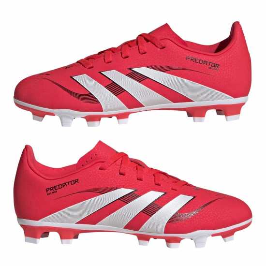 Adidas Predator 4 Juniors Firm Ground Football Boots Червено/Бяло Детски футболни бутонки