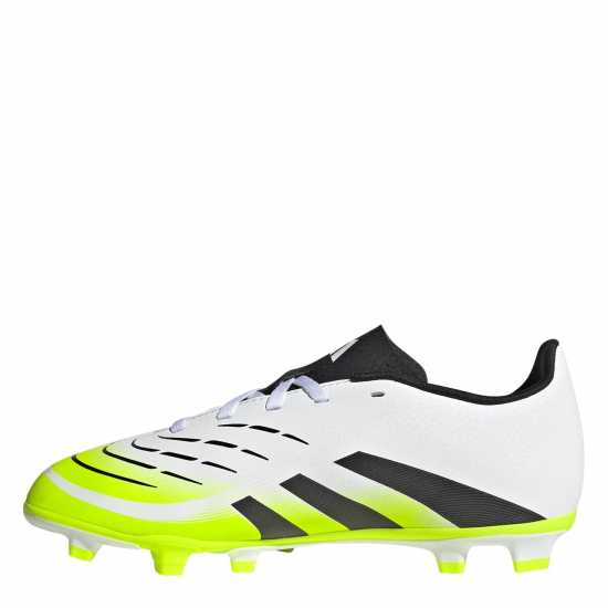 Adidas Predator 4 Juniors Firm Ground Football Boots White/Blk/Lemon Детски футболни бутонки