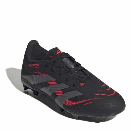 Adidas Predator League Juniors Firm Ground Football Boots Черно/Сиво 