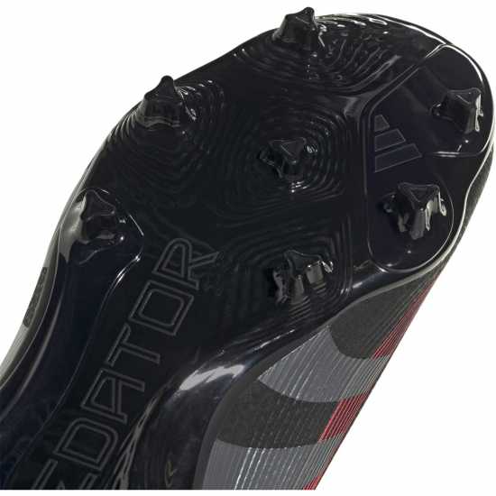 Adidas Predator League Juniors Firm Ground Football Boots Черно/Сиво 