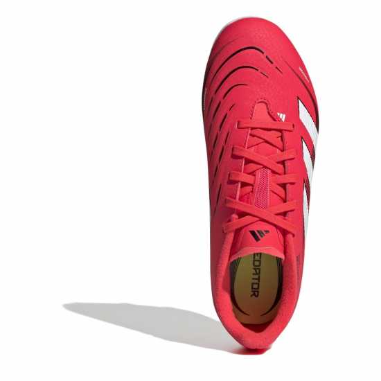 Adidas Predator League Juniors Firm Ground Football Boots Червено/Бяло 