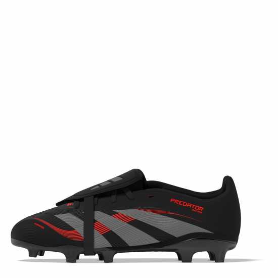 Adidas Predator League Fold-Over Tongue Junior Firm Ground Football Boots Черно/Сиво Детски футболни бутонки