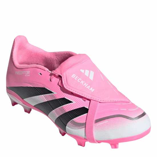 Детски футболни бутонки Adidas Predator League Fold-Over Tongue Junior Firm Ground Football Boots Pink/White Adidas Predator League Fold-Over Tongue Junior Firm Ground Football Boots Pink/White Детски футболни бутонки