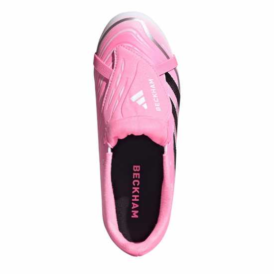 Детски футболни бутонки Adidas Predator League Fold-Over Tongue Junior Firm Ground Football Boots Pink/White Adidas Predator League Fold-Over Tongue Junior Firm Ground Football Boots Pink/White Детски футболни бутонки