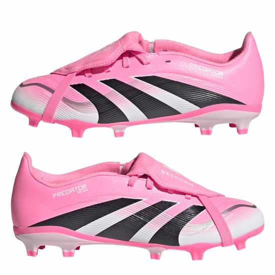 Детски футболни бутонки Adidas Predator League Fold-Over Tongue Junior Firm Ground Football Boots Pink/White Adidas Predator League Fold-Over Tongue Junior Firm Ground Football Boots Pink/White Детски футболни бутонки