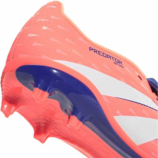 Adidas Predator League Fold-Over Tongue Junior Firm Ground Football Boots Orange/White Adidas Predator League Fold-Over Tongue Junior Firm Ground Football Boots Orange/White