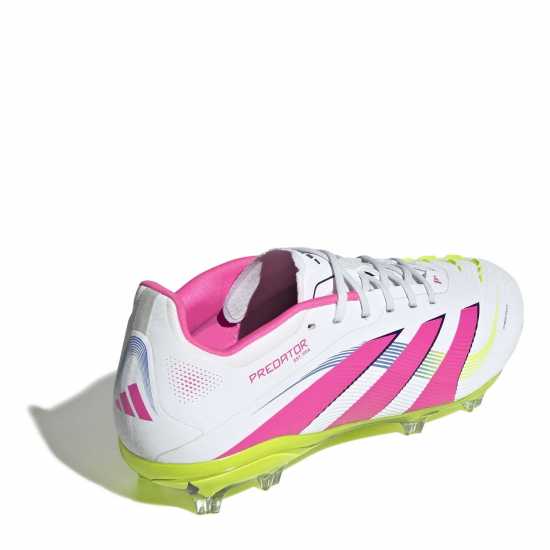 Adidas Predator Elite Junior Firm Ground Football Boots Бяло/Розово Детски футболни бутонки