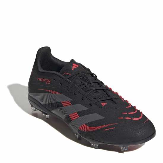 Adidas Predator Elite Junior Firm Ground Football Boots Черно/Сиво 