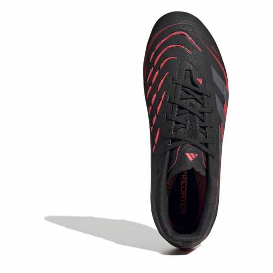 Adidas Predator Elite Junior Firm Ground Football Boots Черно/Сиво 