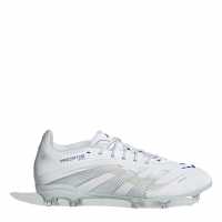 Adidas Predator Elite Junior Firm Ground Football Boots Бяло/сребро 