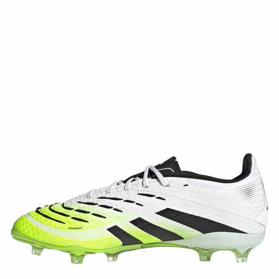 Adidas Predator Elite Junior Firm Ground Football Boots White/Blk/Lemon Детски футболни бутонки