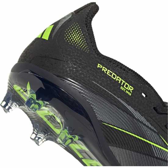 Adidas Predator Elite Fold-Over Tongue Junior Firm Ground Football Boots Black/Lemon Детски футболни бутонки