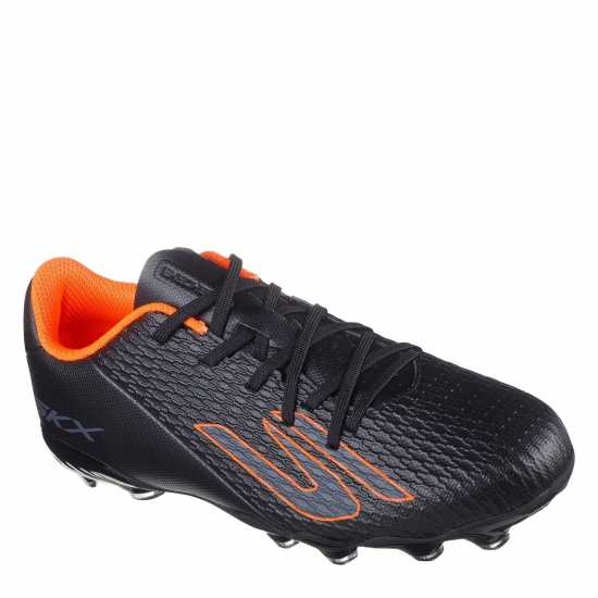 Skechers Skx.2 Juniors Firm Ground Football Boots Black/Orange Детски футболни бутонки