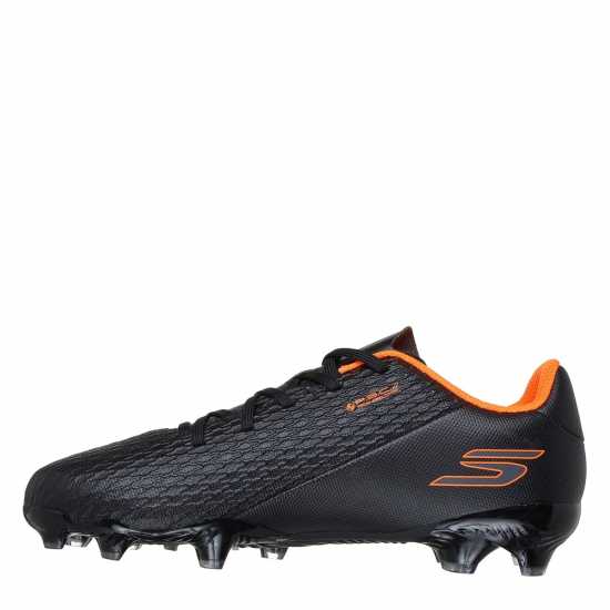 Skechers Skx.2 Juniors Firm Ground Football Boots Black/Orange Детски футболни бутонки