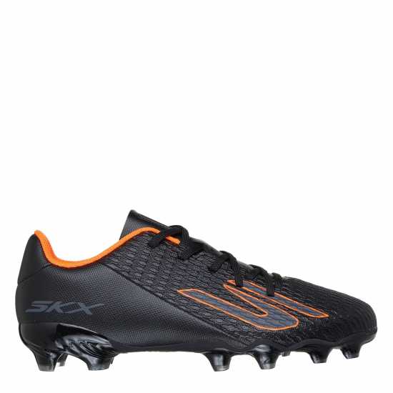 Skechers Skx.2 Juniors Firm Ground Football Boots Black/Orange Детски футболни бутонки