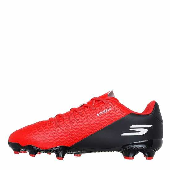 Skechers Skx.2 Juniors Firm Ground Football Boots Red/Black 