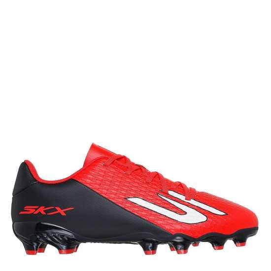 Skechers Skx.2 Juniors Firm Ground Football Boots Red/Black 