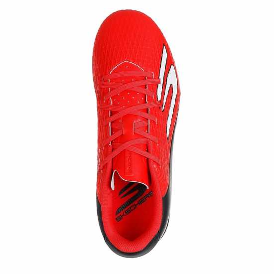 Skechers Skx.2 Juniors Firm Ground Football Boots Red/Black 